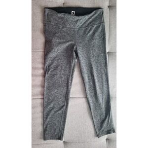 Footjoy FJ Leggings Women's Size Large Capri Length Gray Yoga Pants